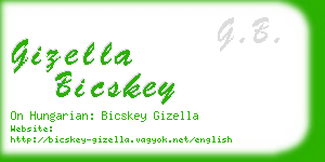 gizella bicskey business card